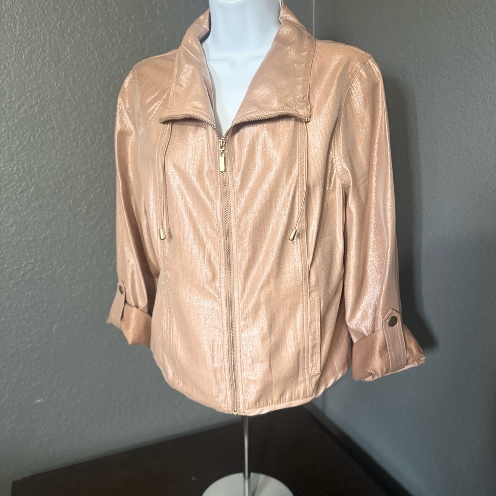 Ruby Rd. Shimmering rose gold jacket.